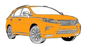 полная покраска lexus rx